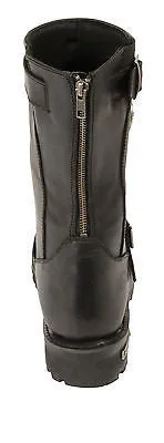 MEN'S MOTORCYCLE GENUINE LEATHER 11 INCH WATERPROOF SQUARE TOE BOOT