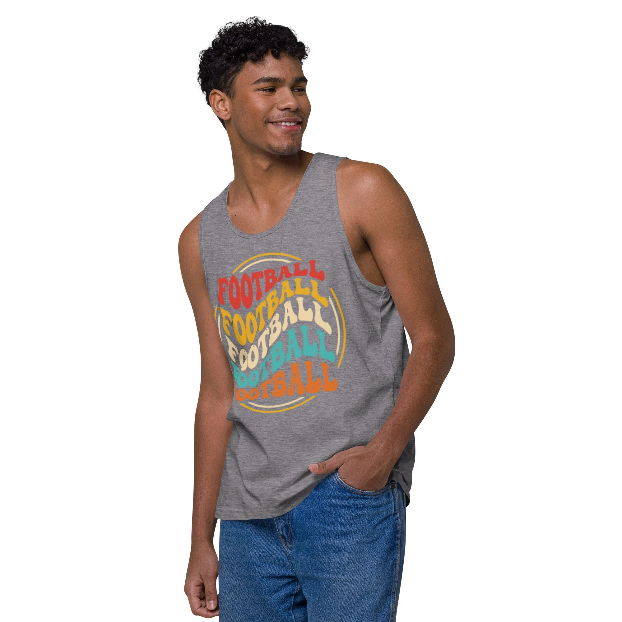 Men’s premium tank top,  Soccer Mania Top, Gift
