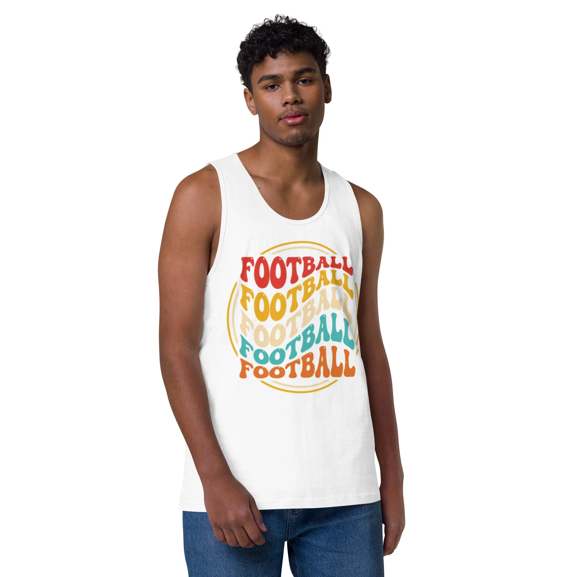 Men’s premium tank top,  Soccer Mania Top, Gift