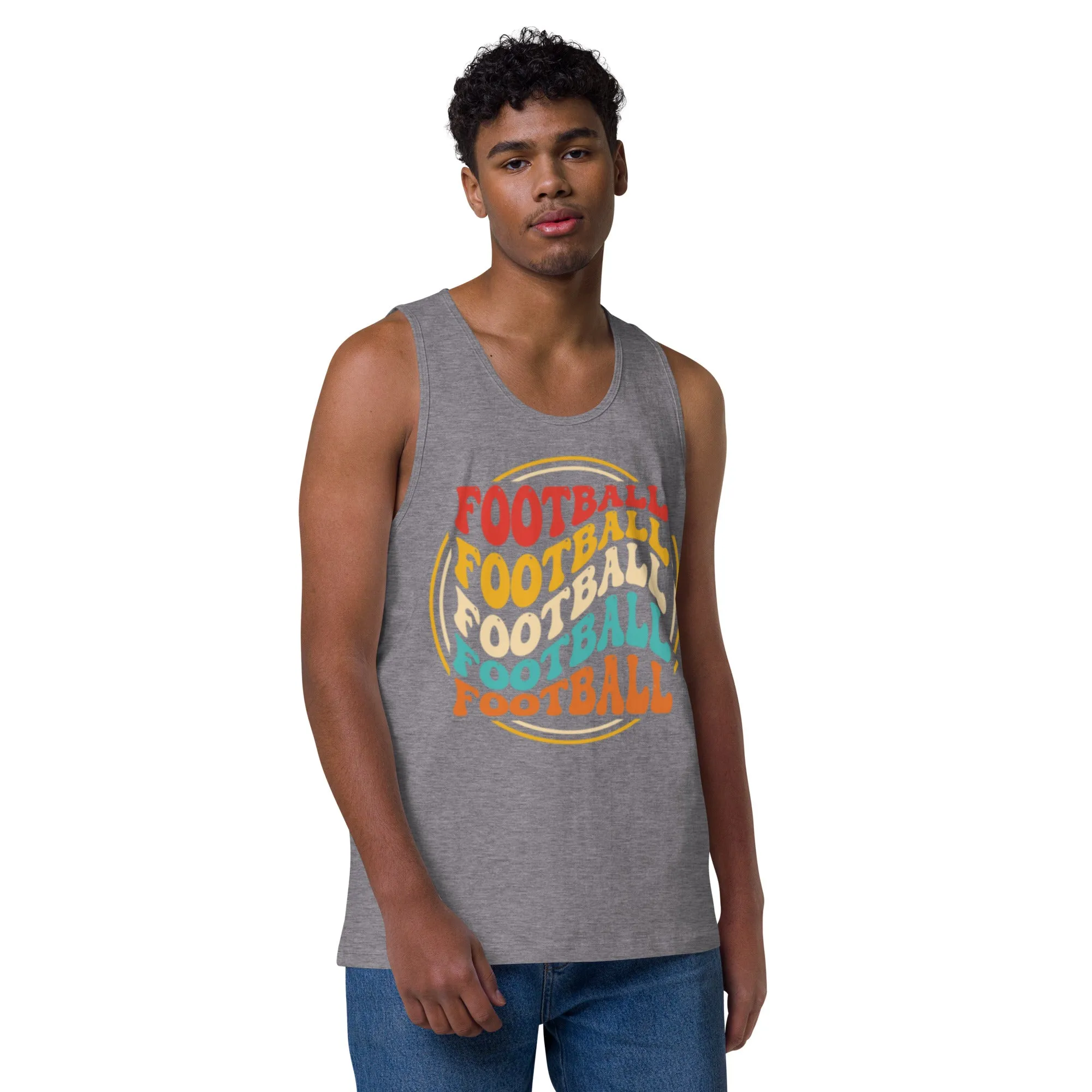 Men’s premium tank top,  Soccer Mania Top, Gift