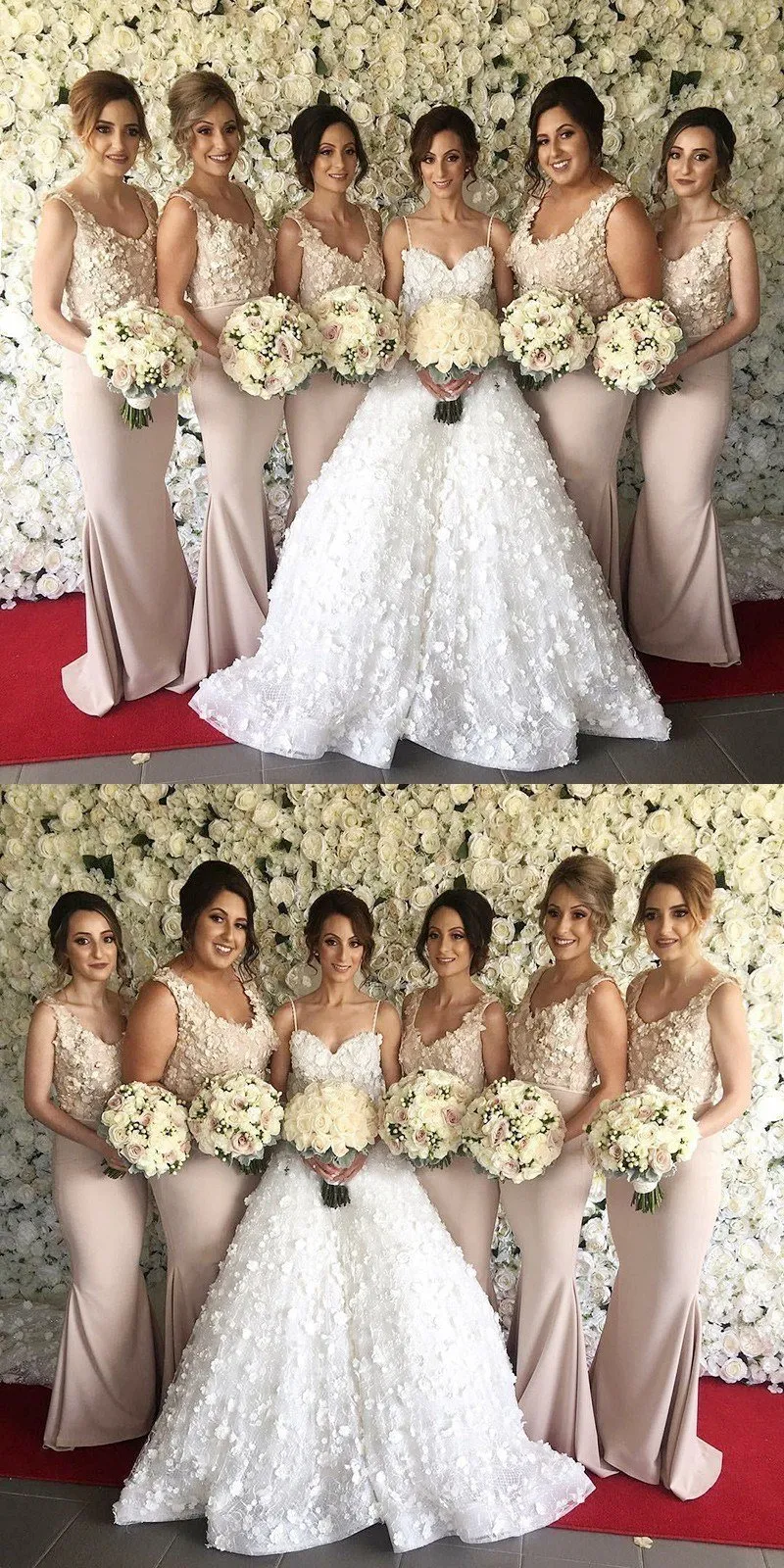 Mermaid Elegant Formal Modest Cheap Unique Appliques Long Bridesmaid Dresses, wedding guest dress, PD0504