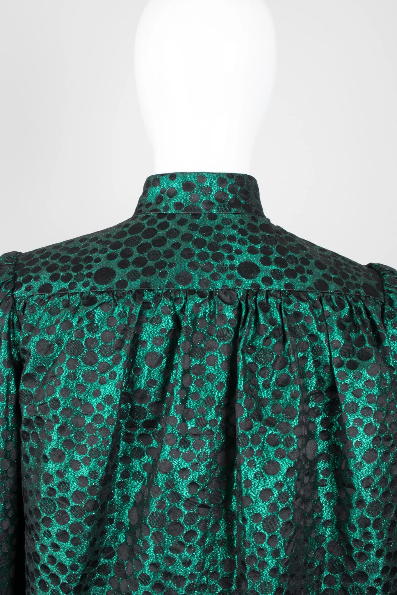 Metallic Balloon Sleeve Jacket