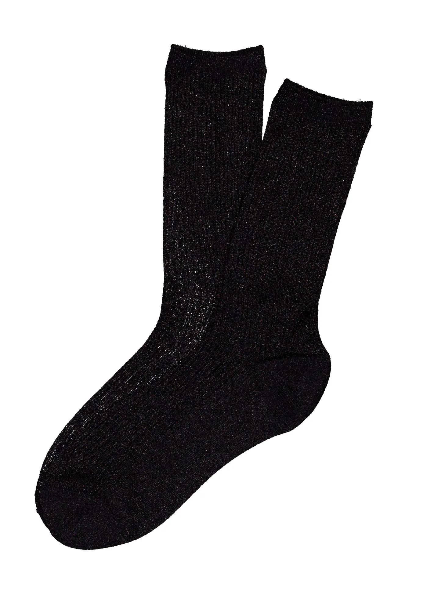 Metallic Socks Black