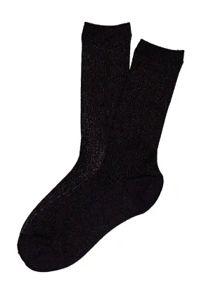 Metallic Socks Black