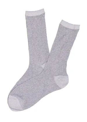 Metallic Socks Silver