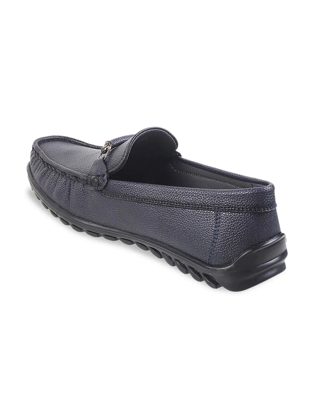 Metro Men Textured Horsebit Loafers