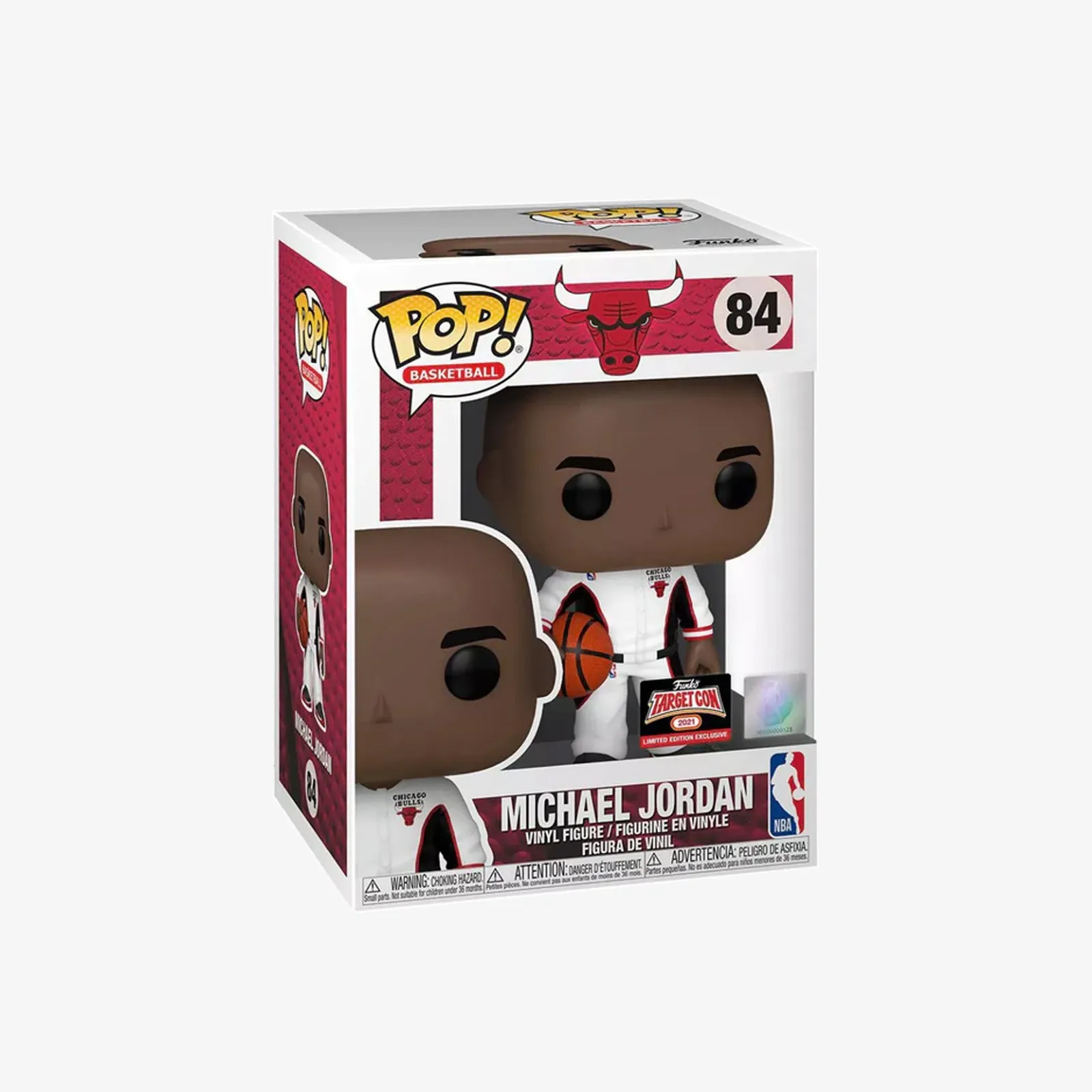 Michael Jordan “Warm Ups” Chicago Bulls NBA Pop Figure - White