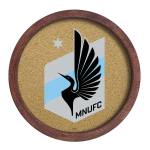Minnesota United FC: "Faux" Barrel Framed Cork Board