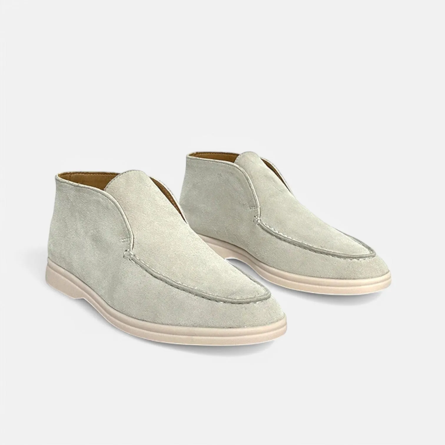 Monacogents | Luxe Suede High-Top Loafers – Effortless Grace, All-Day Comfort