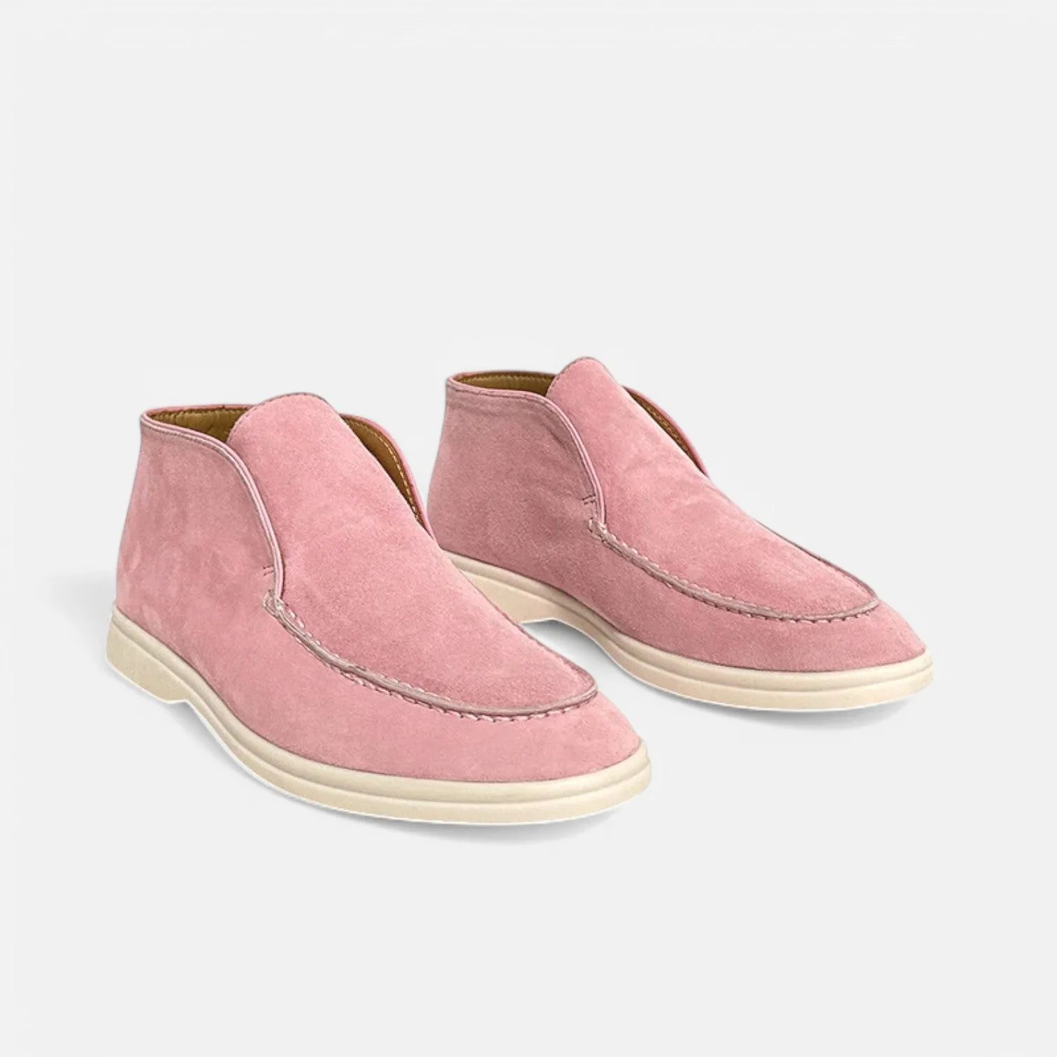 Monacogents | Luxe Suede High-Top Loafers – Effortless Grace, All-Day Comfort