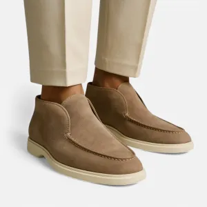 Monacogents | Luxe Suede High-Top Loafers – Effortless Grace, All-Day Comfort