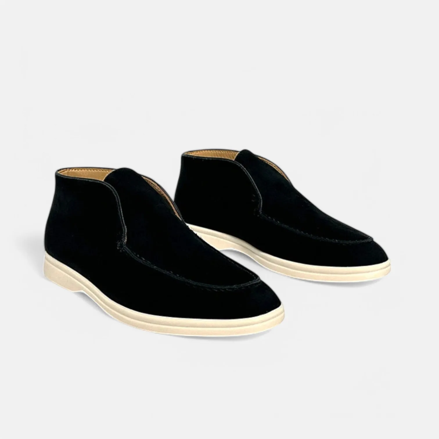 Monacogents | Luxe Suede High-Top Loafers – Effortless Grace, All-Day Comfort