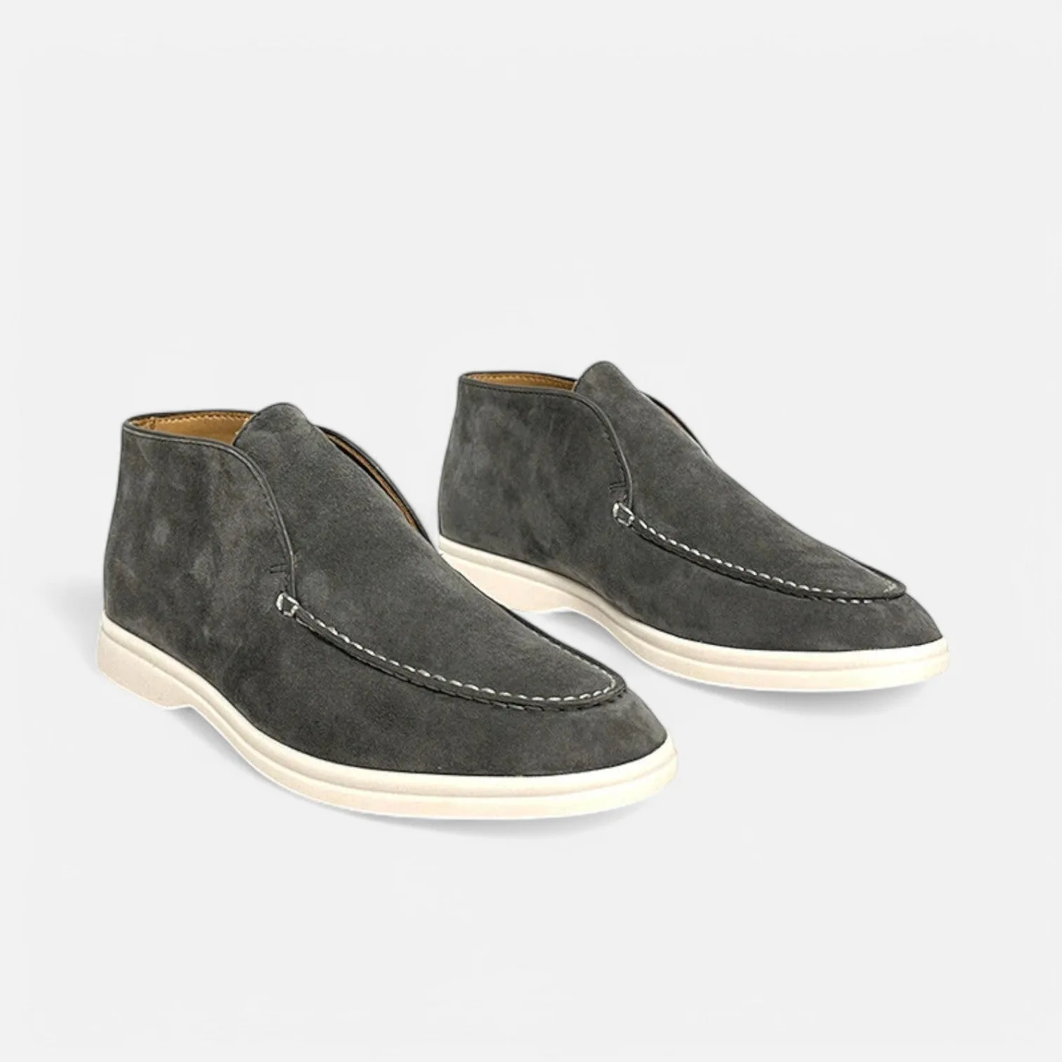 Monacogents | Luxe Suede High-Top Loafers – Effortless Grace, All-Day Comfort