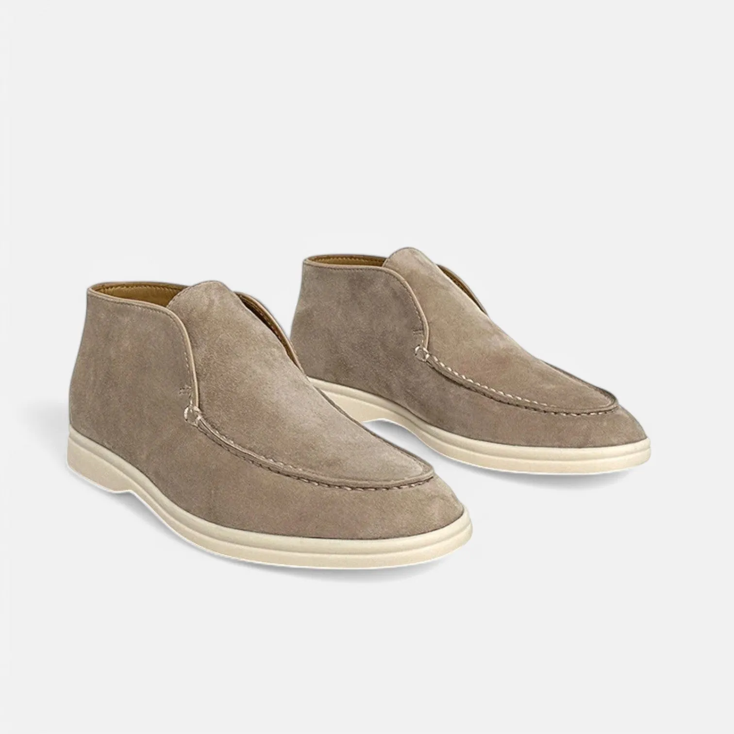 Monacogents | Luxe Suede High-Top Loafers – Effortless Grace, All-Day Comfort