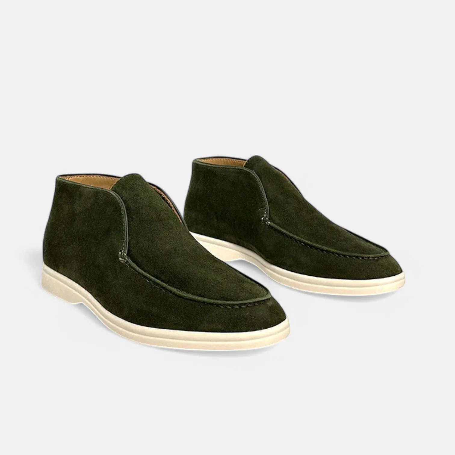 Monacogents | Luxe Suede High-Top Loafers – Effortless Grace, All-Day Comfort