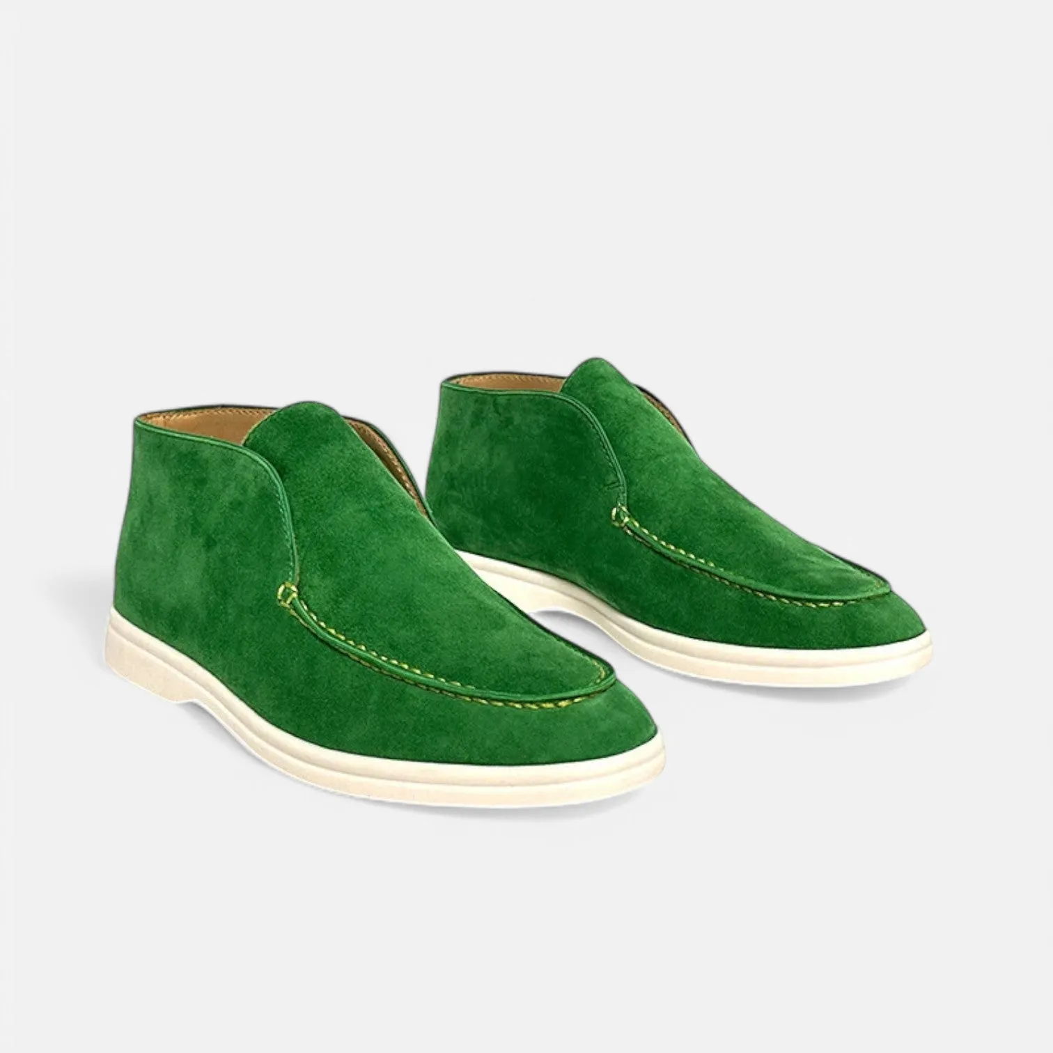 Monacogents | Luxe Suede High-Top Loafers – Effortless Grace, All-Day Comfort
