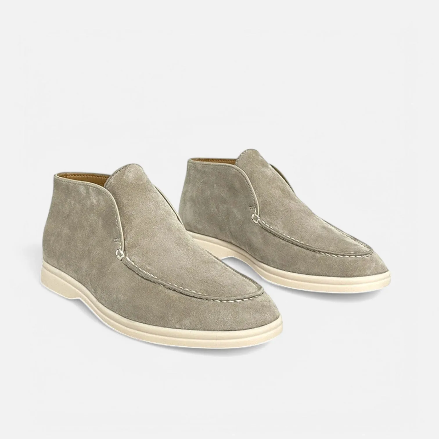 Monacogents | Luxe Suede High-Top Loafers – Effortless Grace, All-Day Comfort