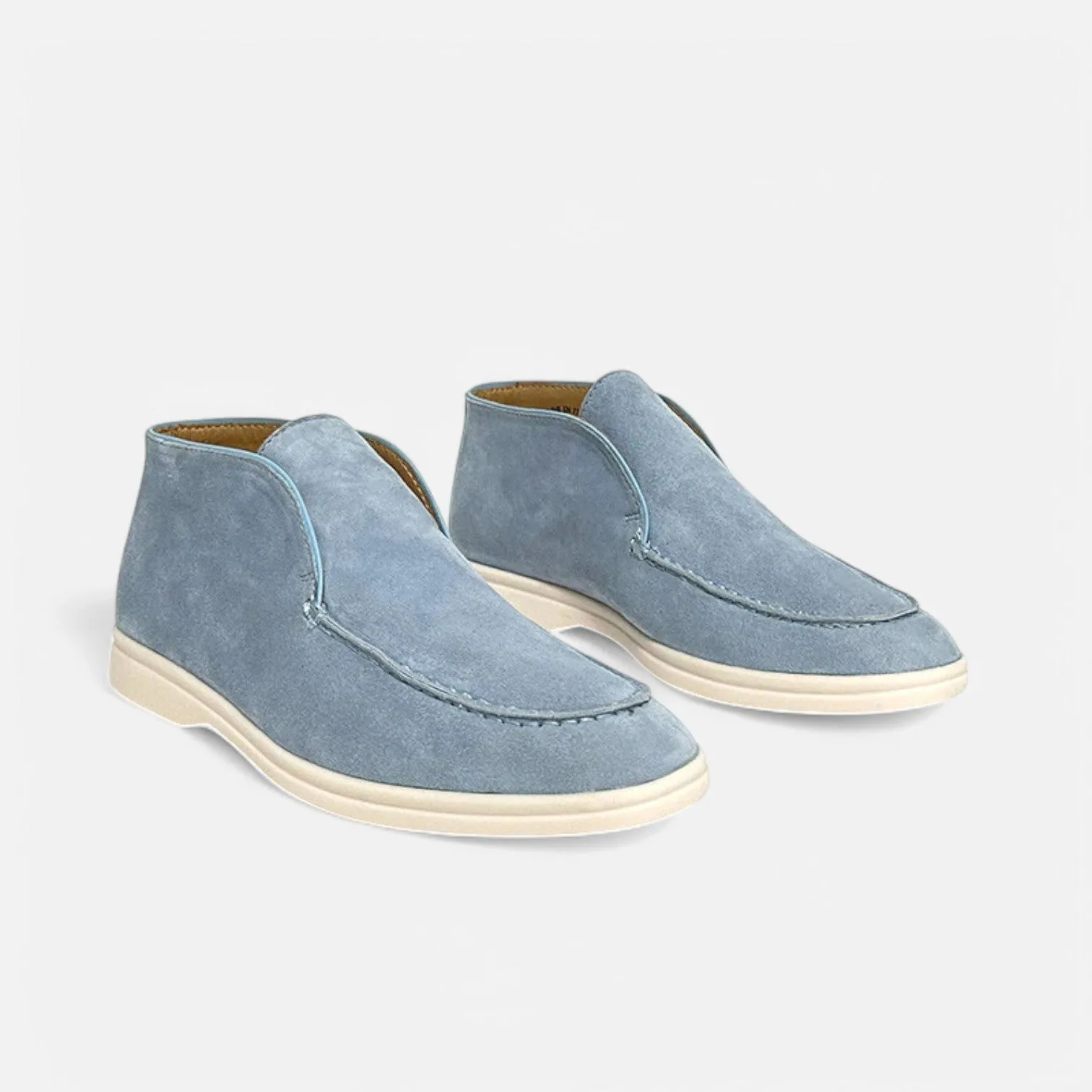 Monacogents | Luxe Suede High-Top Loafers – Effortless Grace, All-Day Comfort