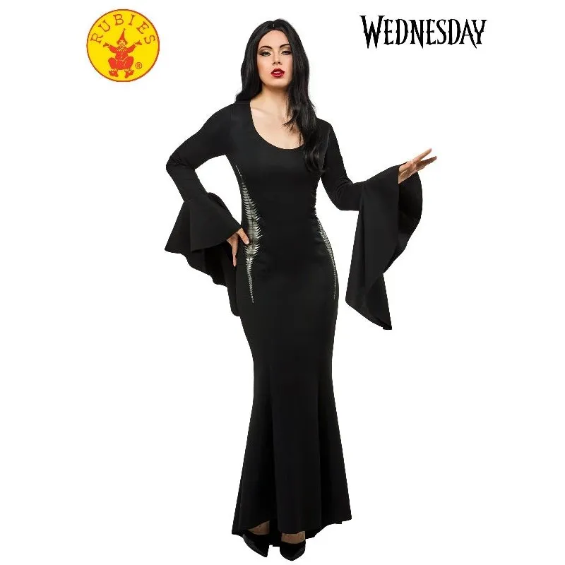 Morticia Deluxe Costume (Wednesday), Adult