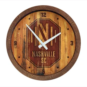 Nashville SC: Branded "Faux" Barrel Top Clock