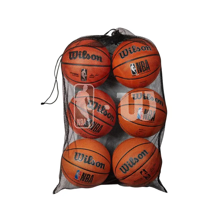 NBA 6 Ball Mesh Basketball Bag