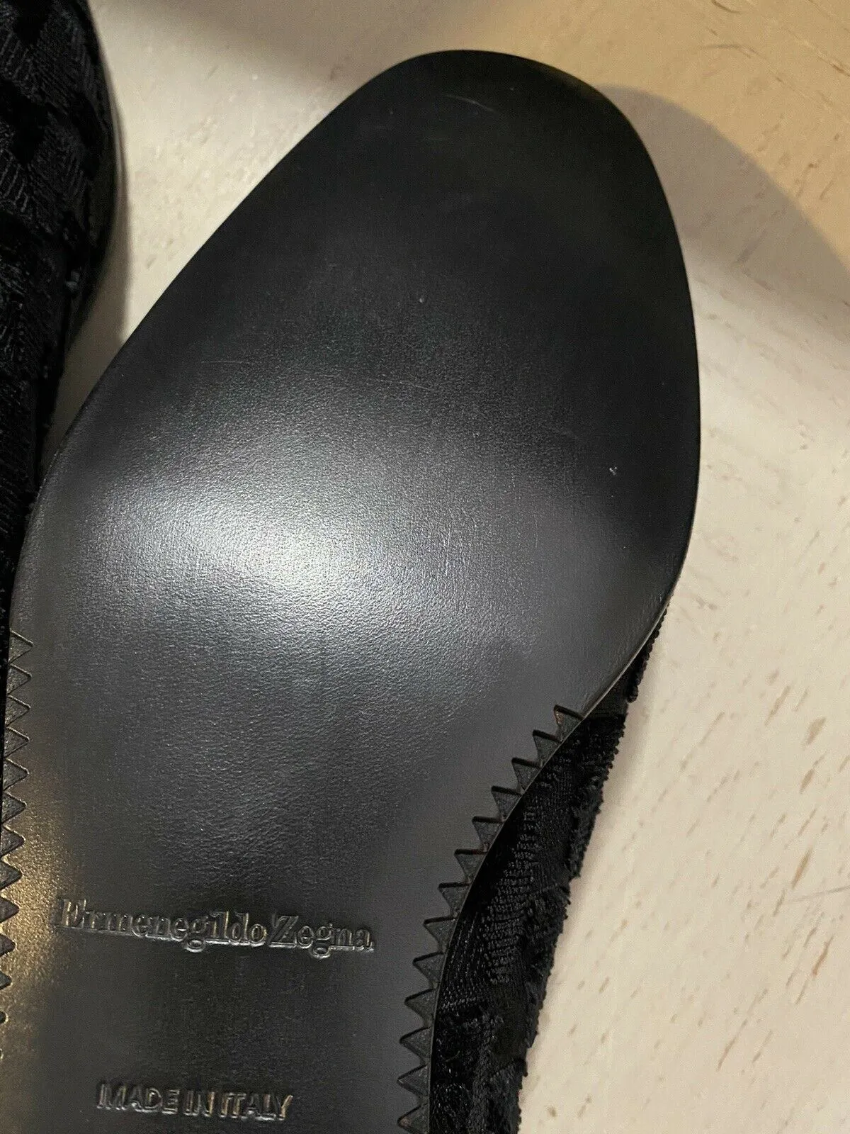 New $650 Ermenegildo Zegna Loafers Shoes Black 13 US Italy