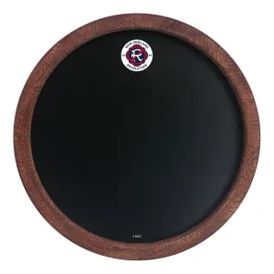 New England Revolution: Chalkboard "Faux" Barrel Top Sign