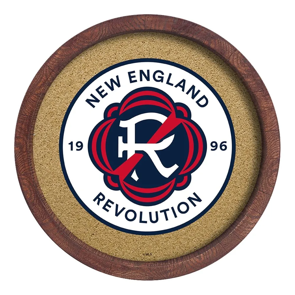 New England Revolution: "Faux" Barrel Framed Cork Board