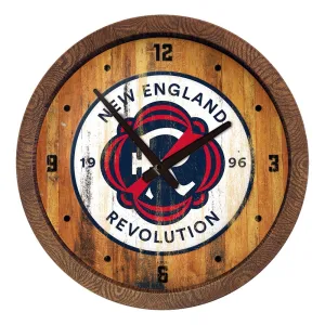 New England Revolution: Weathered "Faux" Barrel Top Clock