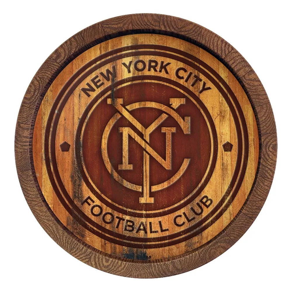 New York City FC: Branded "Faux" Barrel Top Sign