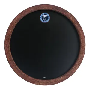 New York City FC: Chalkboard "Faux" Barrel Top Sign