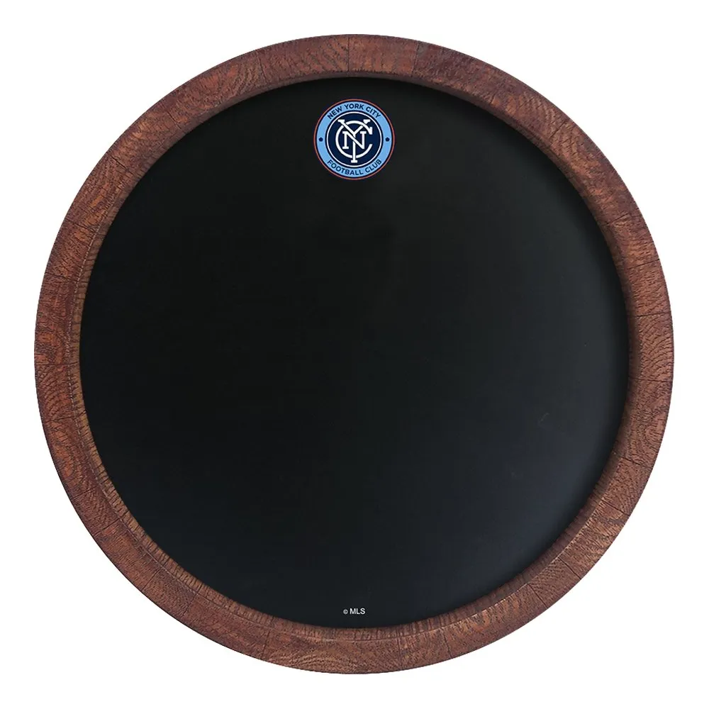 New York City FC: Chalkboard "Faux" Barrel Top Sign