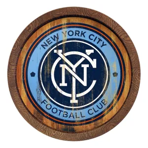 New York City FC: Weathered "Faux" Barrel Top Sign