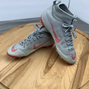 Nike Kid Mercurial Superfly 6 Academy FG Soccer Cleats AH7337-060 Wolf Grey Y1.5