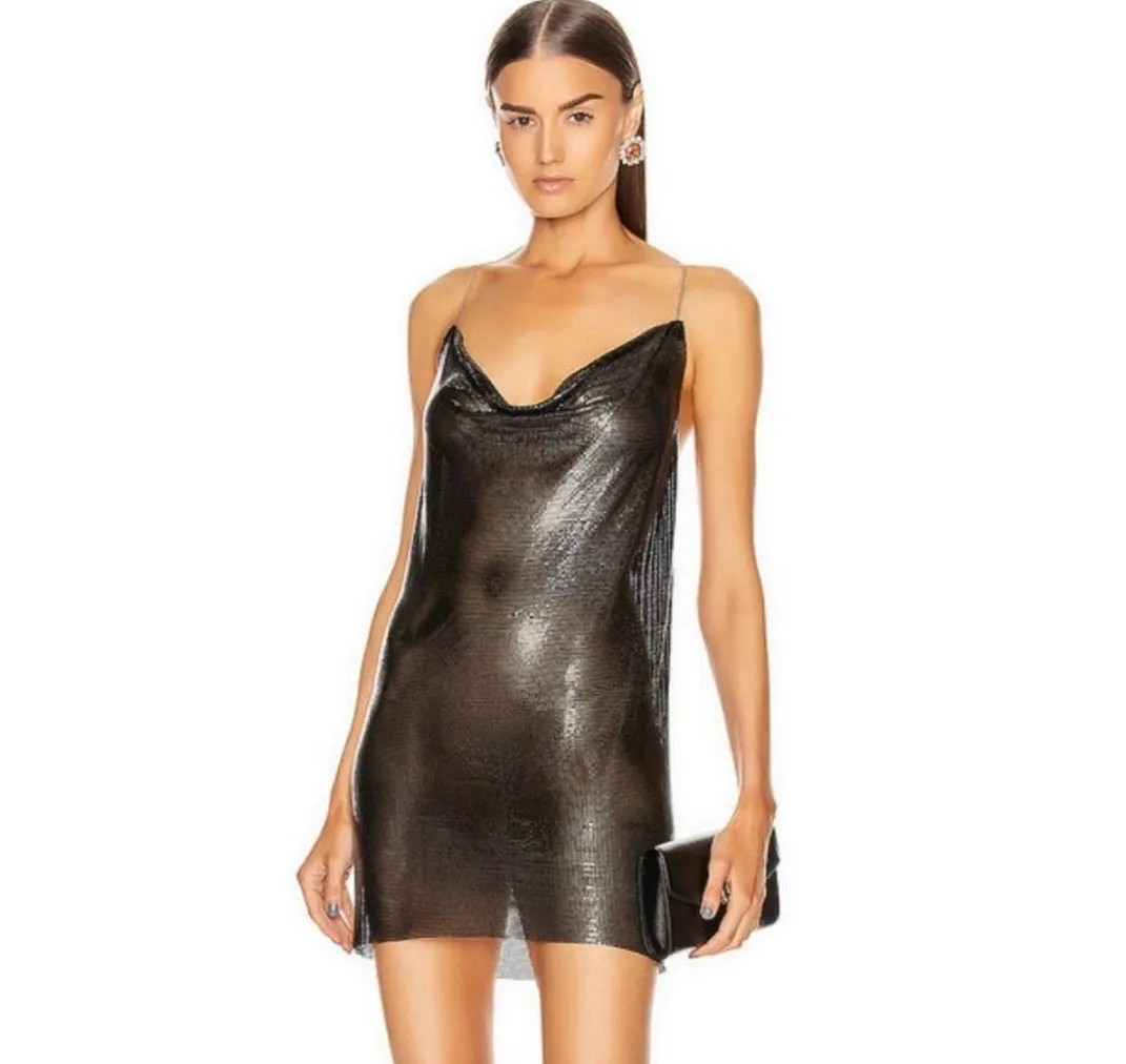 Open Back Chainmail Zuri Mini Dress