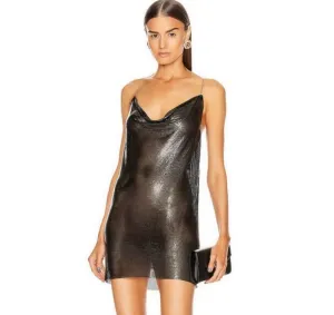 Open Back Chainmail Zuri Mini Dress