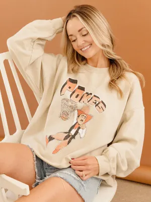 OSU Cowboys Basketball Mascot Dunk Sand Thrifted Sweatshirt