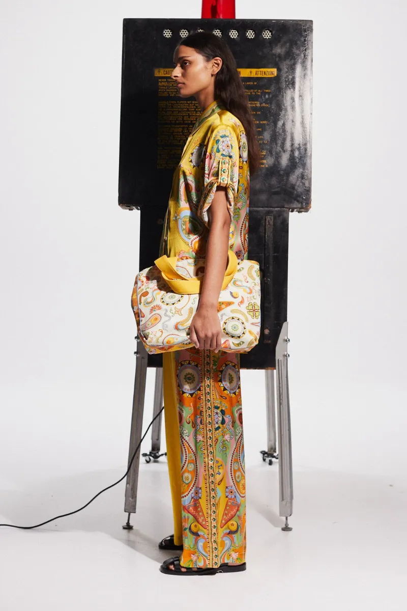 Paisley Silk Blend Two-Piece Set