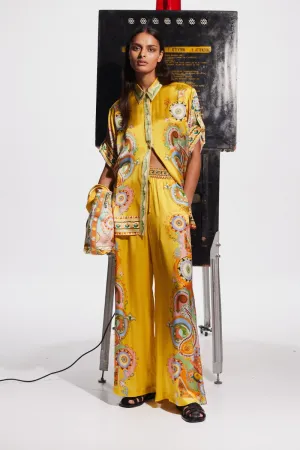 Paisley Silk Blend Two-Piece Set