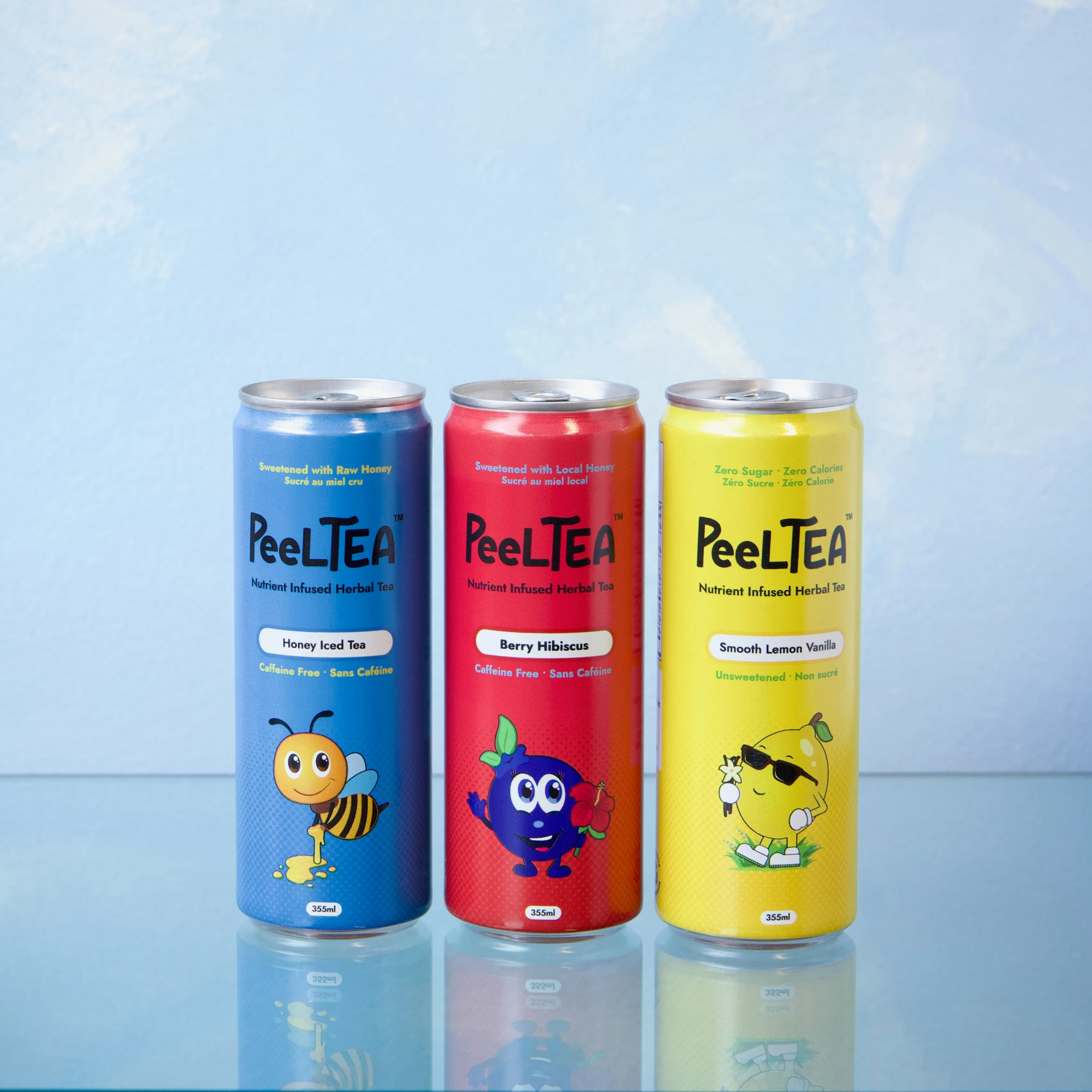 PeelTEA Berry Hibiscus Caffeine-Free Iced Tea