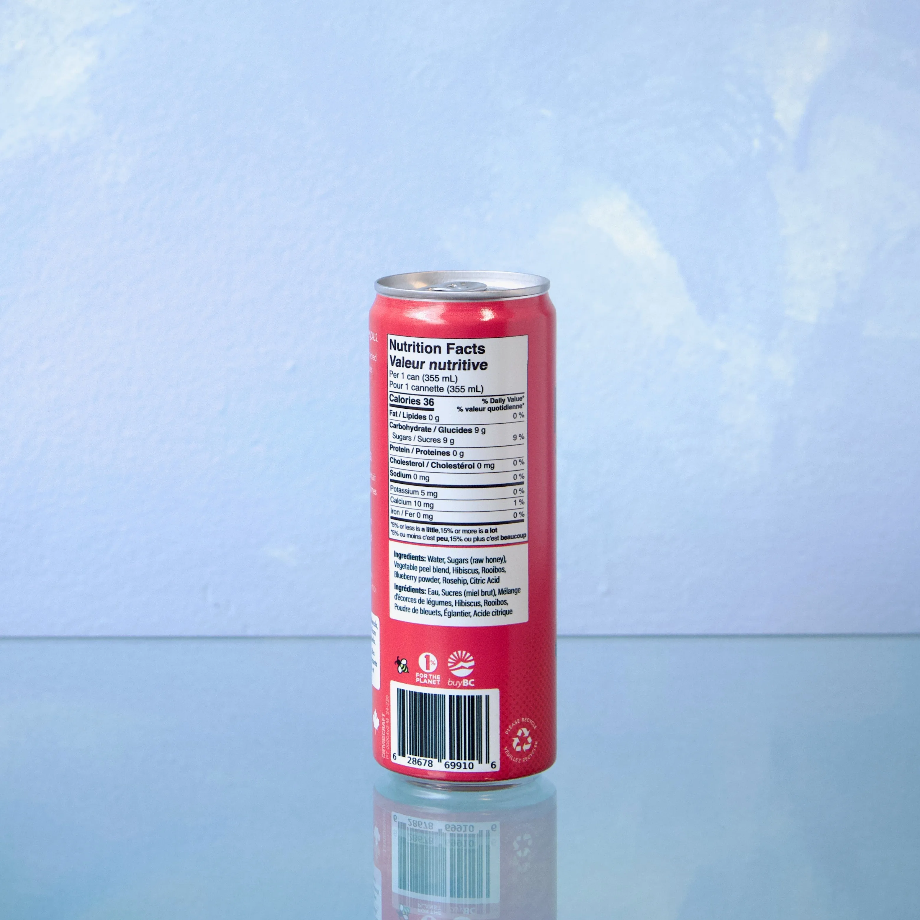 PeelTEA Berry Hibiscus Caffeine-Free Iced Tea