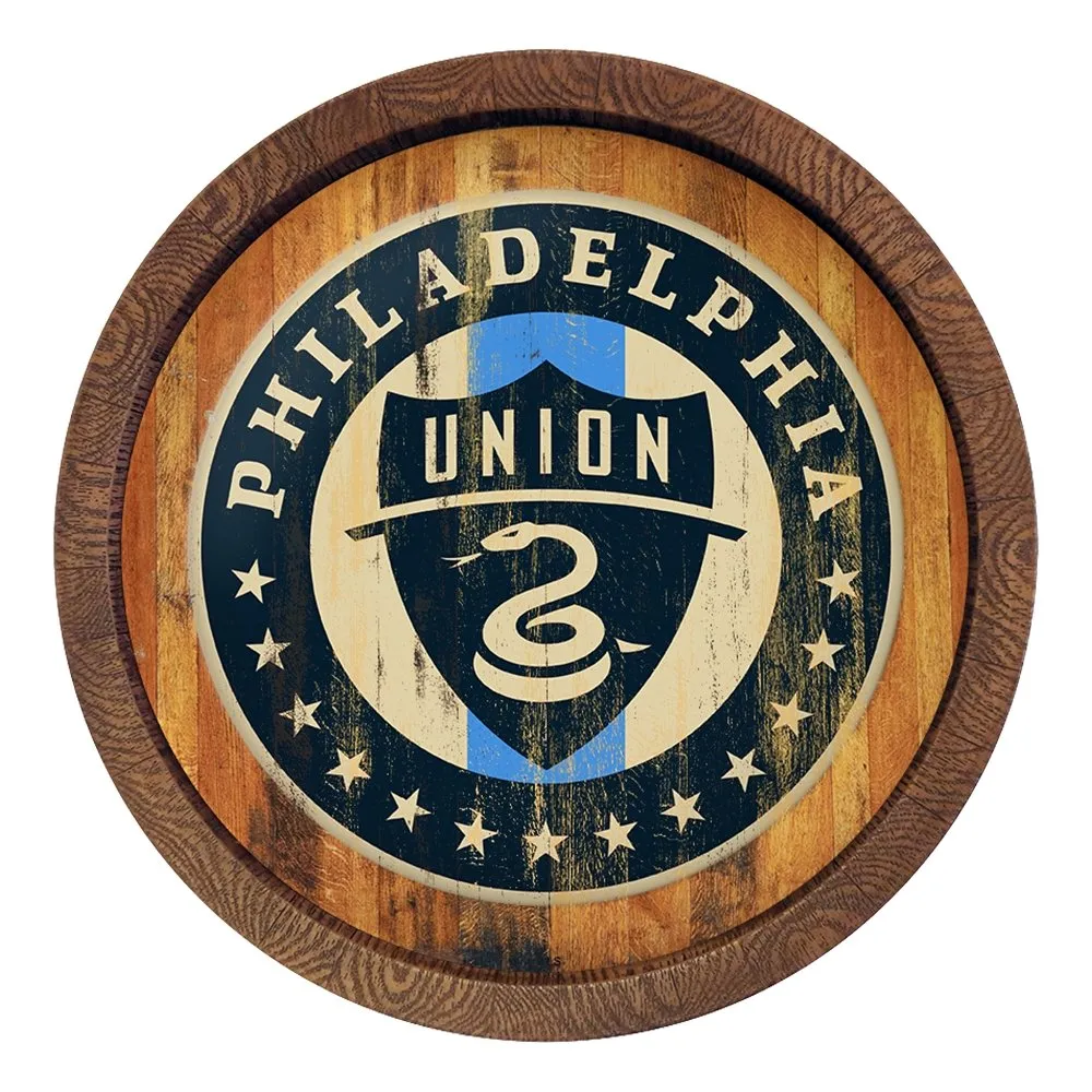 Philadelphia Union: Weathered "Faux" Barrel Top Sign
