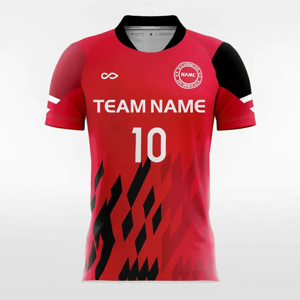 Pixel Fire - Customized Men's Sublimated Soccer Jersey