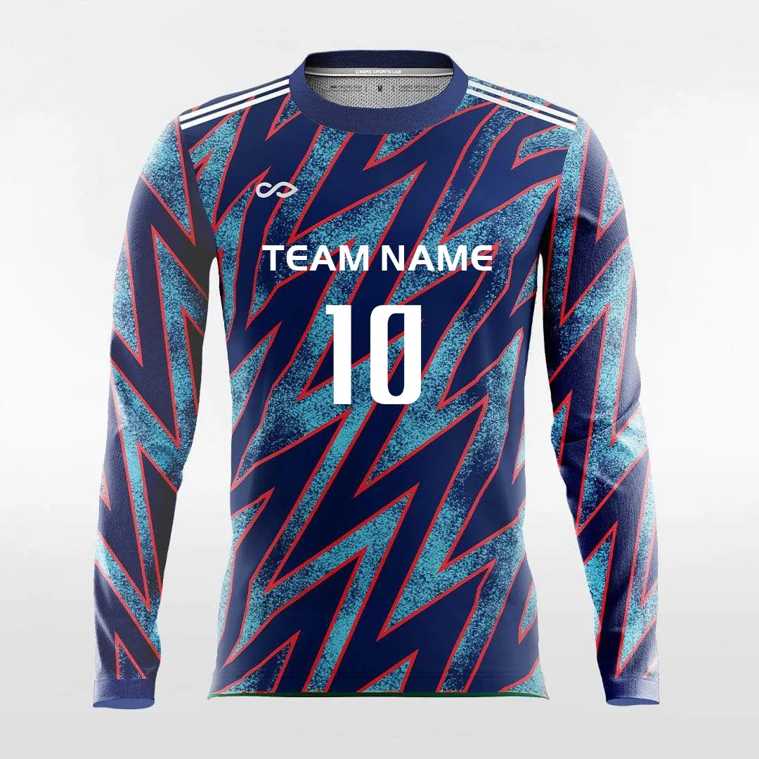 Pop Camouflage 2 - Customized Men's Sublimated Long Sleeve Soccer Jersey