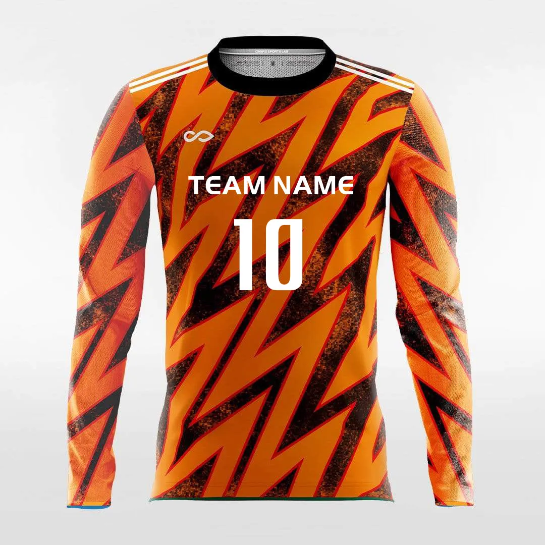 Pop Camouflage 2 - Customized Men's Sublimated Long Sleeve Soccer Jersey