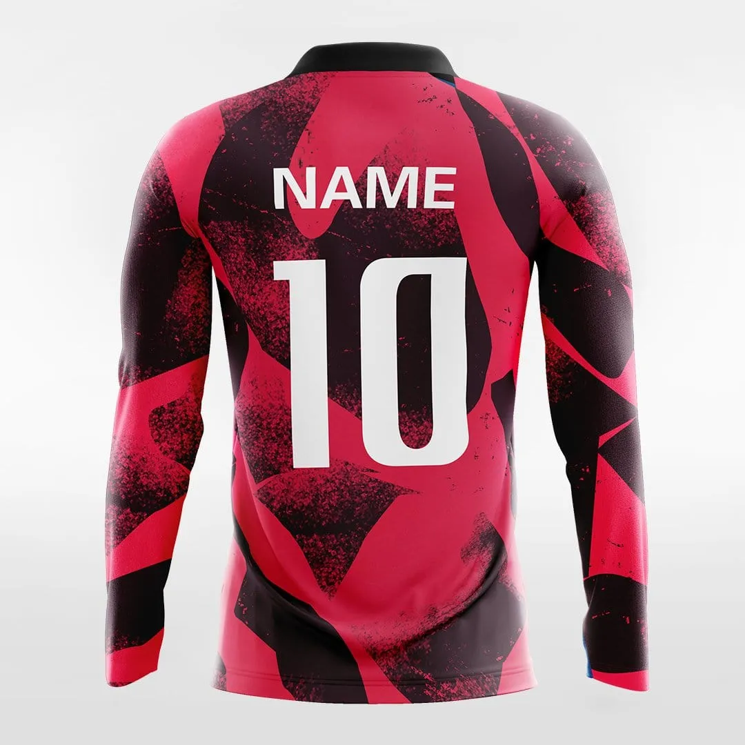Pop Camouflage 3 - Customized Men's Sublimated Long Sleeve Soccer Jersey
