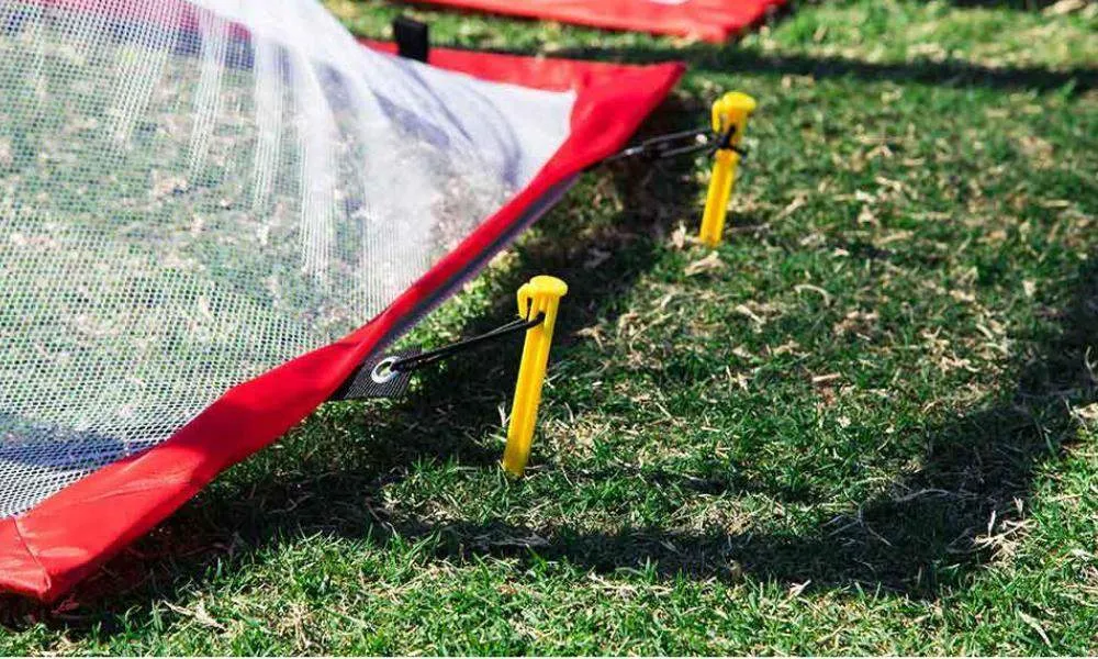 PORTAGOL Square Pop Up Soccer Goals - Set of 2 Goals in a Carry Bag