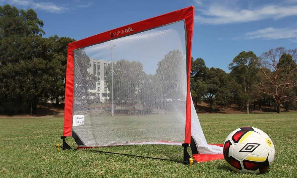 PORTAGOL Square Pop Up Soccer Goals - Set of 2 Goals in a Carry Bag
