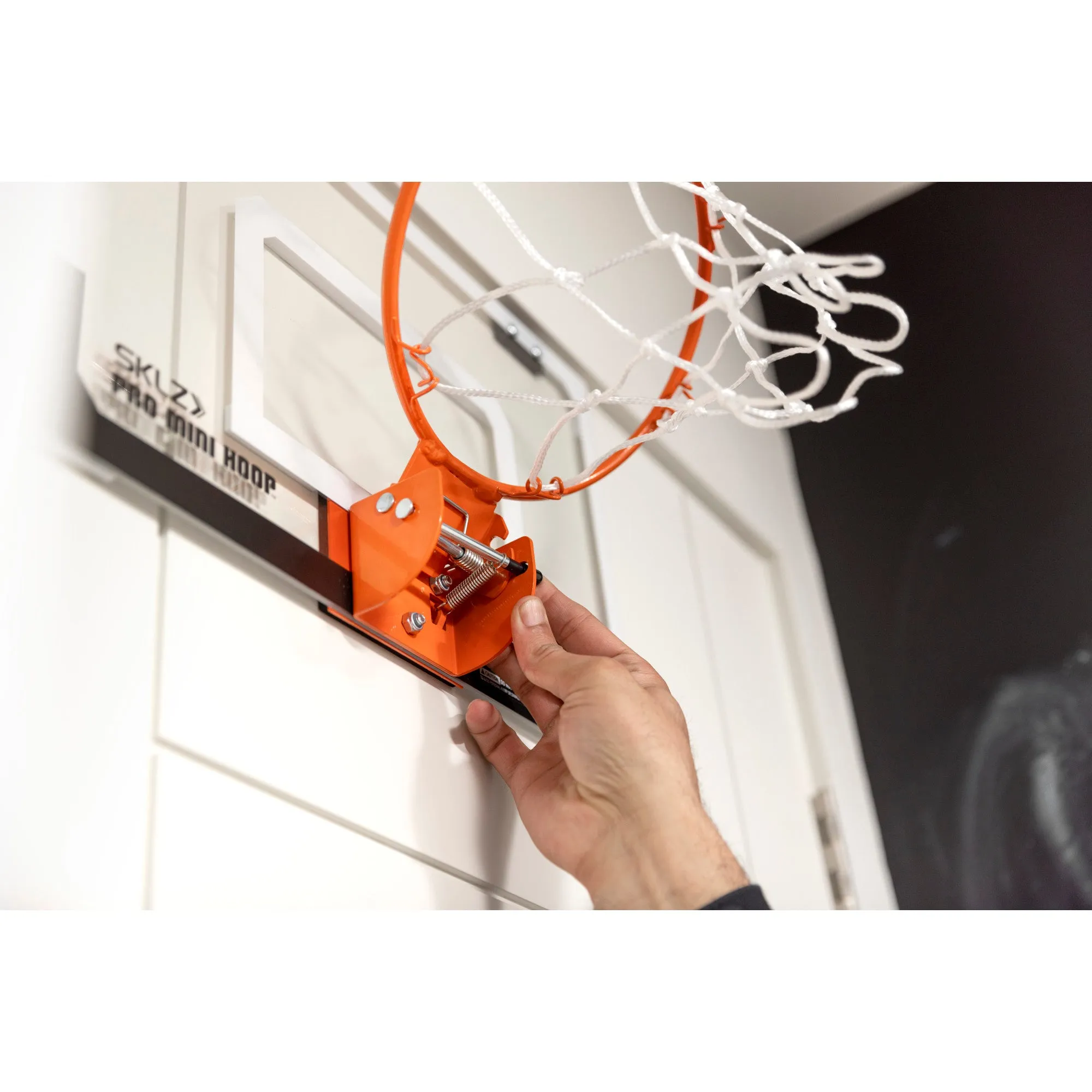 Pro Mini Hoop Flip Over-the-Door Basketball Hoop with Flip-up Rim