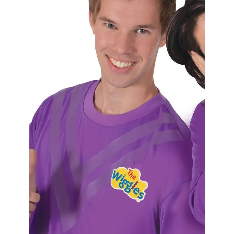 Purple Wiggle Costume Top, Adult